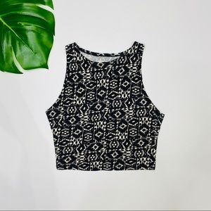 LHollister Aztec Design Crop Top